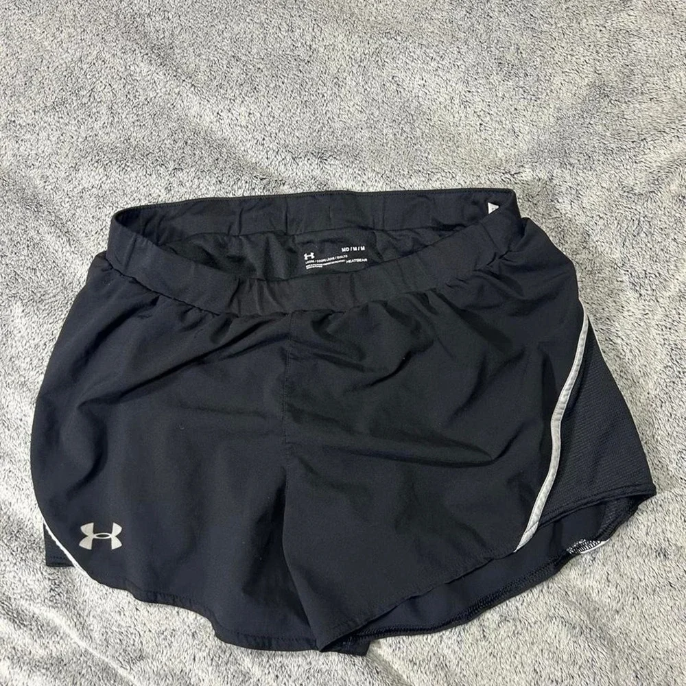 Under Armour black running shorts women's medium